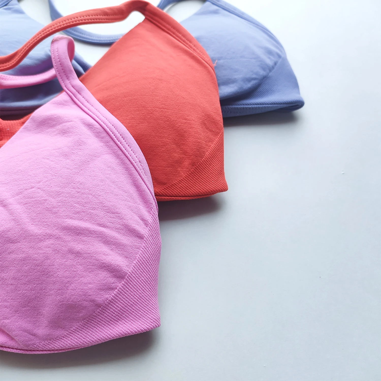 NO LOGO Sports Bra Strappy Backless Yoga Gym Bra Removable Cups Women Workout Clothing Gym Top Halter Sport Bras - Image 5